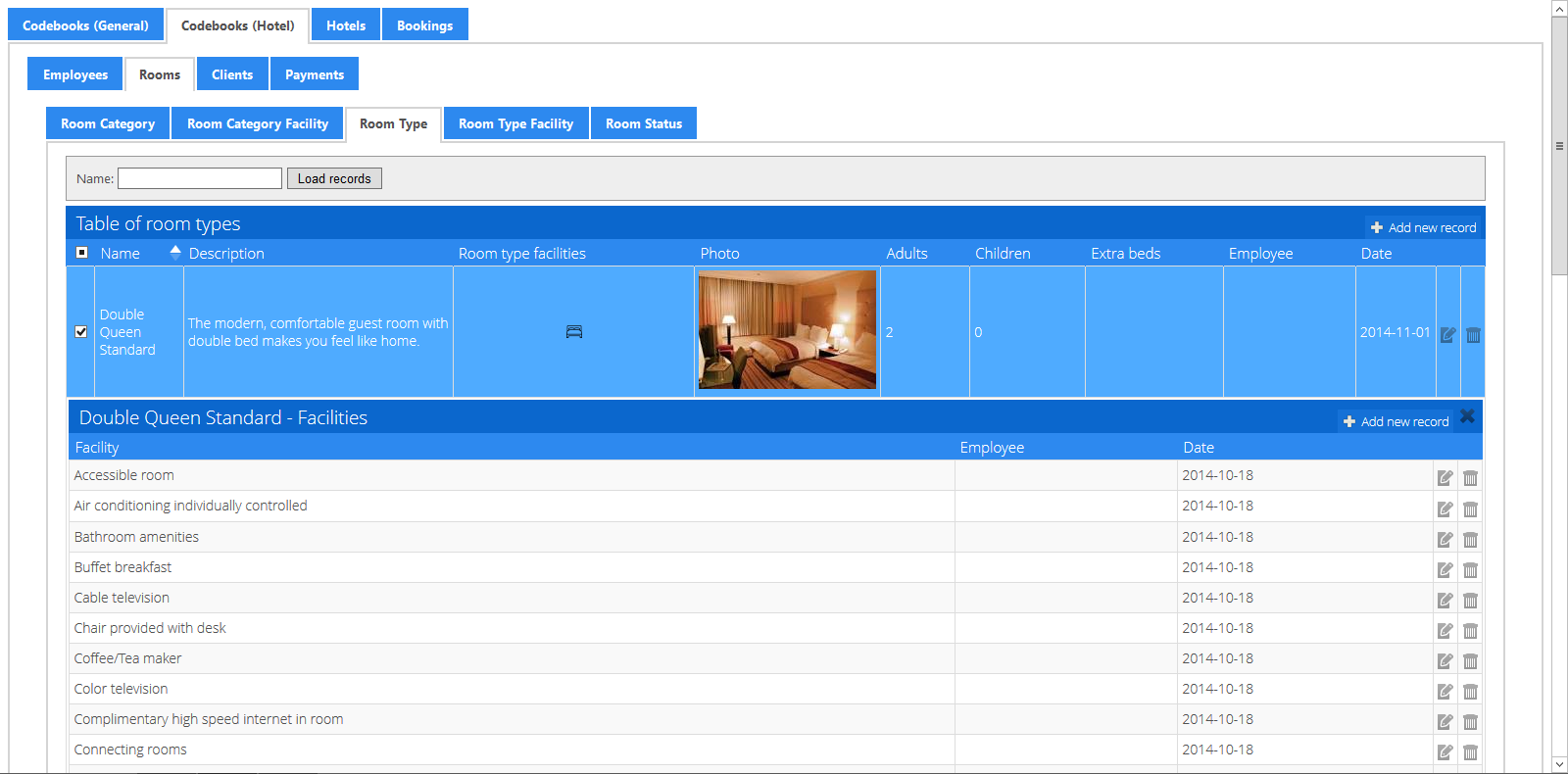 Codebook (Hotel): Rooms - Room Type