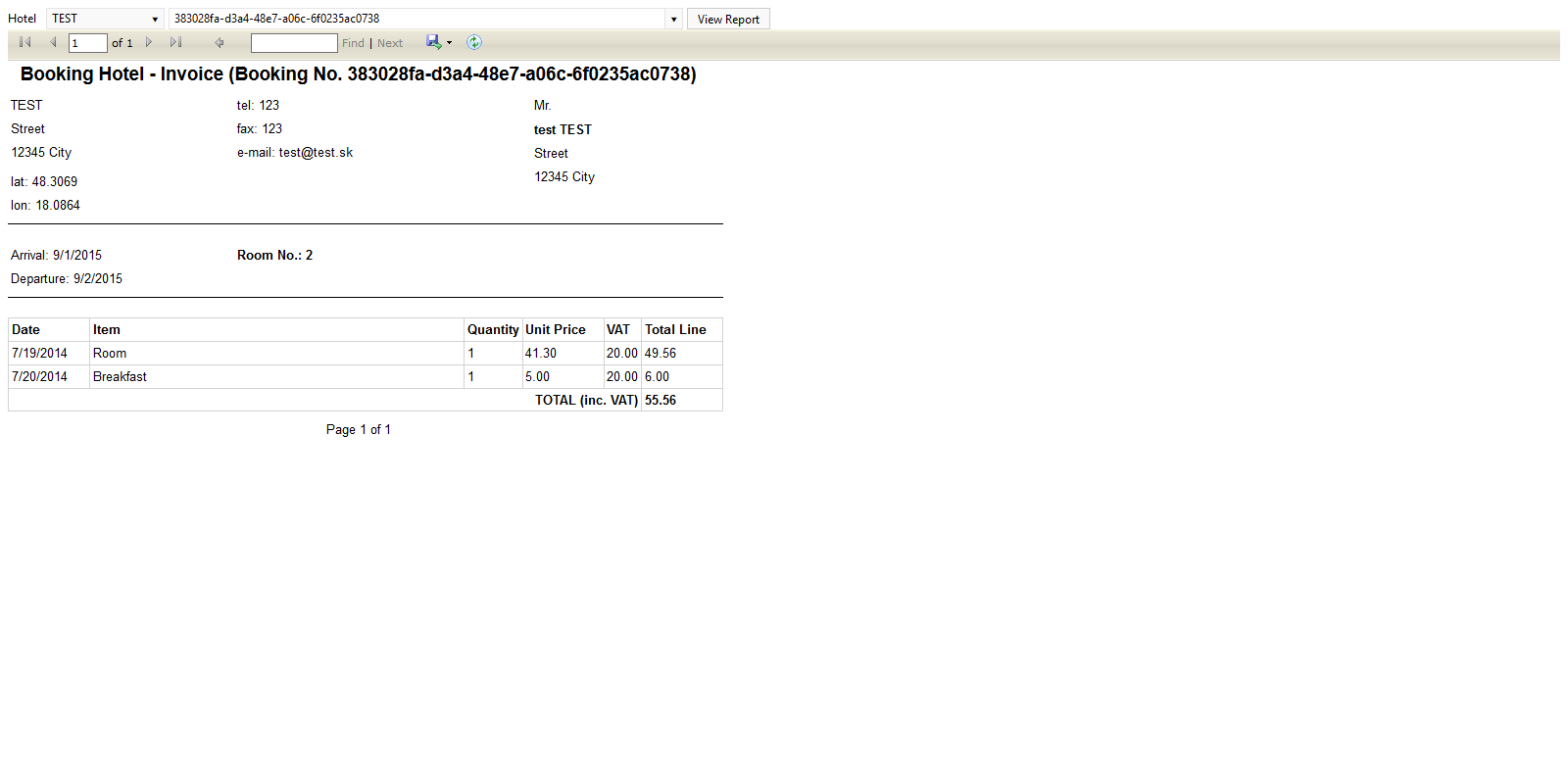 Invoices: Print whole payment