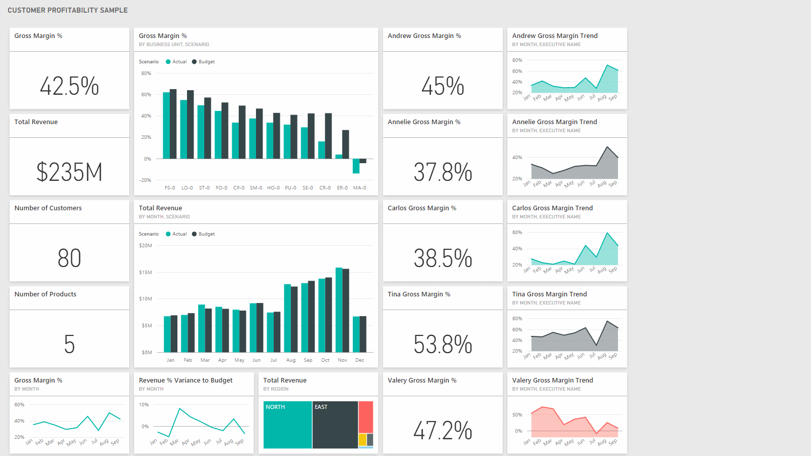 Dashboard: CUSTOMER PROFITABILITY